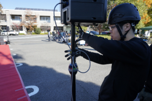 音響の準備中