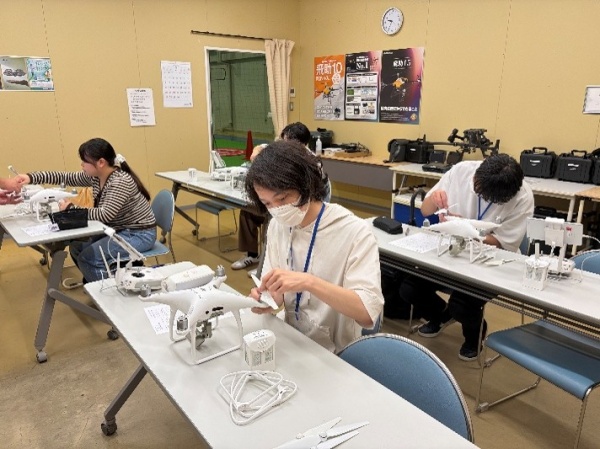 ドローン講習座学の様子