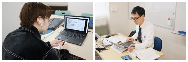 学生と教員の様子