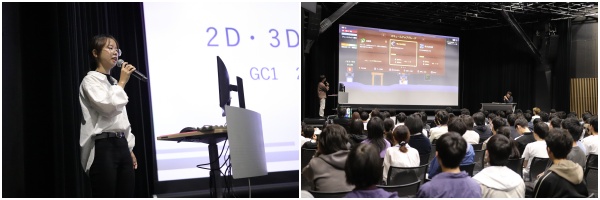 前期末特別制作発表会・展示会の様子