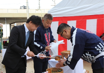地鎮祭の様子 2