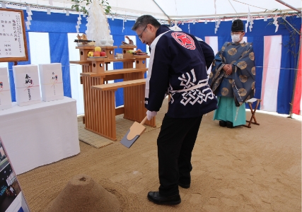 地鎮祭の様子 4