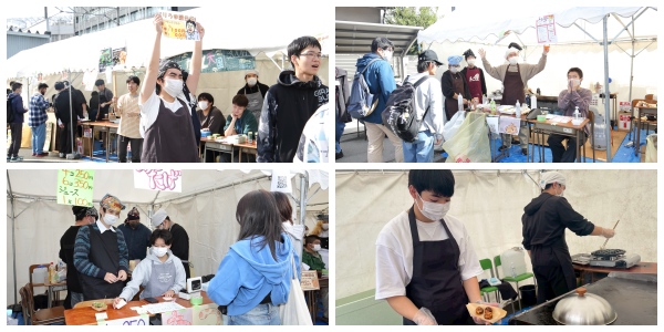 屋外模擬店の様子